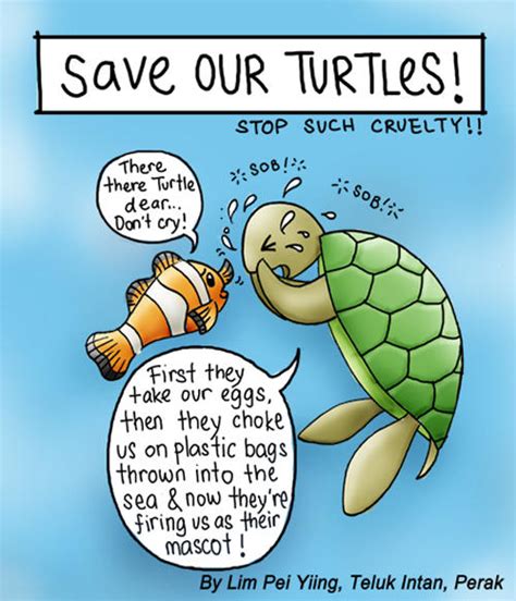 Save Our Turtles Cartoon By Witchariake On Deviantart