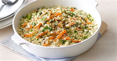 This couscous is precooked semolina, which requires only minimal preparation. Apricot and pistachio couscous | Recipe | Couscous recipes ...