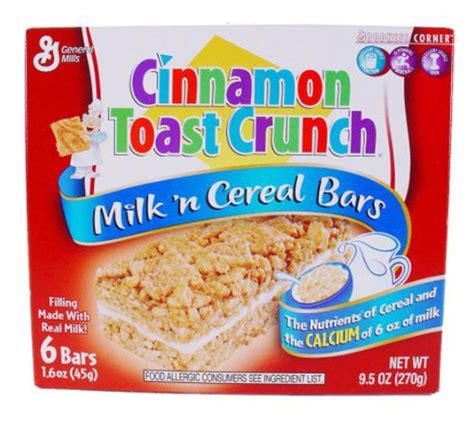 General Mills Milk ‘n Cereal Bars Honey Nut Cheerios 6 Bars Per 85 Oz