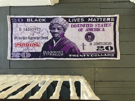 Harriet Tubman Knitted 20 Bill Which Features George Floyd