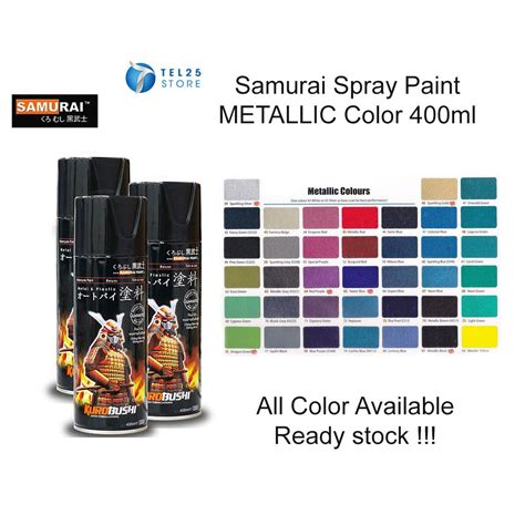1 Unit Part 1 Samurai Spray Paint Metallic Color 400ml Part 1