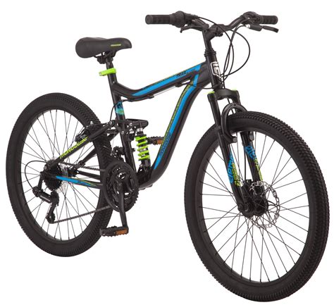Mongoose Trail Blazer Mountain Bike 24 Inch Wheels 21 Speeds Black