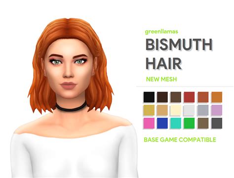 Greenllamas Bismuth Hair Ts4adulthair Ts4bacchuman Sims 4