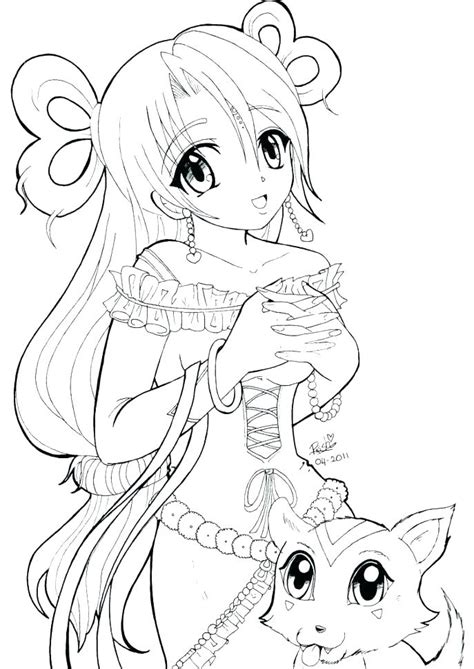 Coloring Pages Of Anime Elf Attractive Elf Girl Coloring Page Free