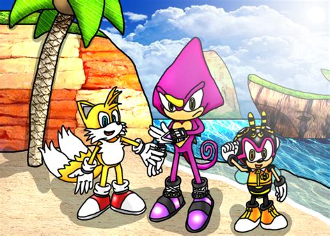 Sonic Drawing Tails Espio Charmy Pose 1 By Acetimerad On Deviantart