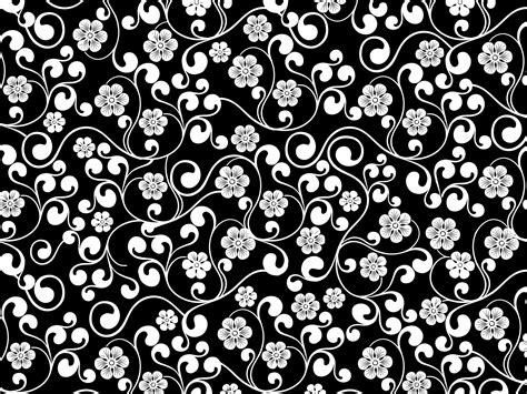Clipart Black And White Floral Pattern Background