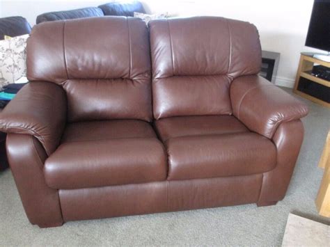 Real Leather Two Seater Sofa In Darlington County Durham Gumtree