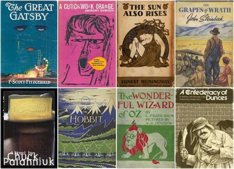 First Edition Book Designs Of 16 Popular Classic Books From Various Best Selling Authors The