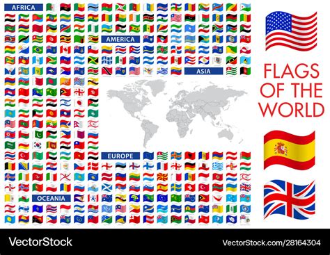 World Flags All Royalty Free Vector Image Vectorstock