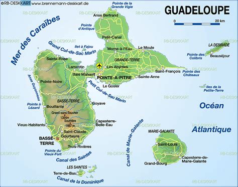 Map Of Guadeloupe Region In France Welt Atlasde