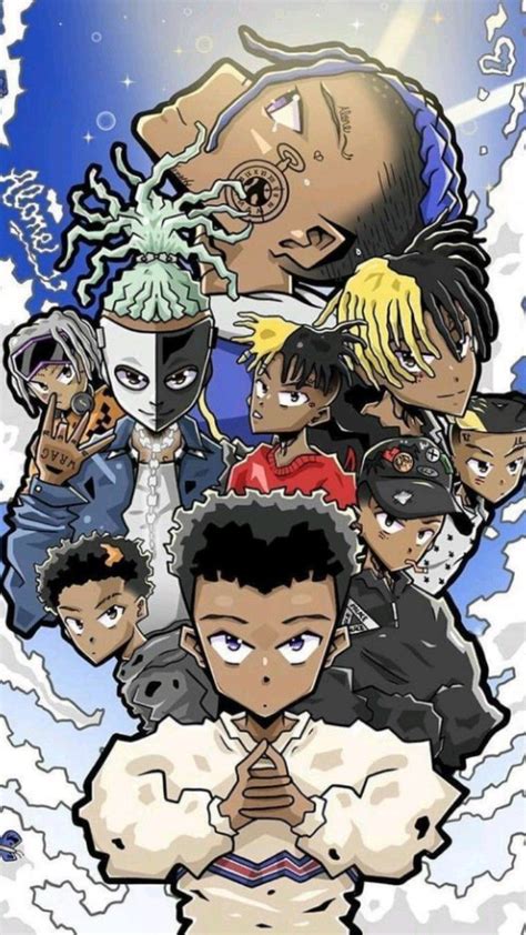 Xxxtentaction Anime Group Wallpaper Anime Rapper Anime Swag Cartoon