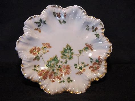 Exquisite Limoges Porcelain Cabinet Plate ~ Hand Decorated With Orange