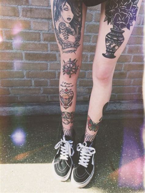 Rosey Jones Angielovesmetoo These Are My Boos Legs Flower Thigh Tattoos Full Sleeve