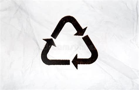 Plastic Recycled With A Recycling Logo Stock Image Image Of Full