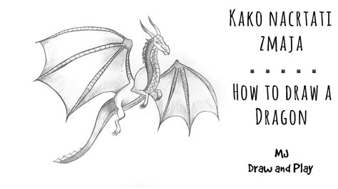 Kako Se Crta Zmaj Za Pocetnike How To Draw A Dragon Easy For