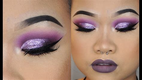 Purple Glitter Cut Crease Allure Beauty Shop Youtube
