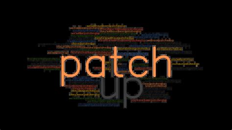 Patch Up Past Tense Verb Forms Conjugate Patch Up