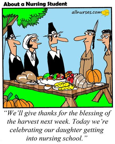 More Humorous Thanksgiving Cartoons For Nurses Nursebuff