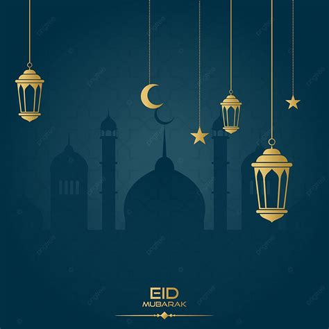 Dark Blue Eid Background Eid Mubarak Eid Mubarak Background Image