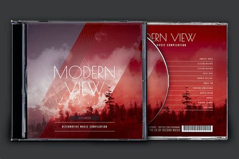 Modern View Cd Cover Artwork Graphic Templates Envato Elements