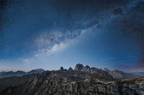 Milky Way Over The Dolomite Mountains Stock Photo Download Image Now
