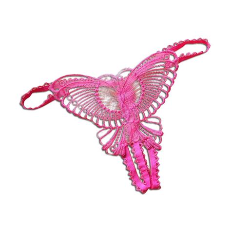 2019 women g string open crotch thongs t back hollow out butterfly embroidery g strings panties