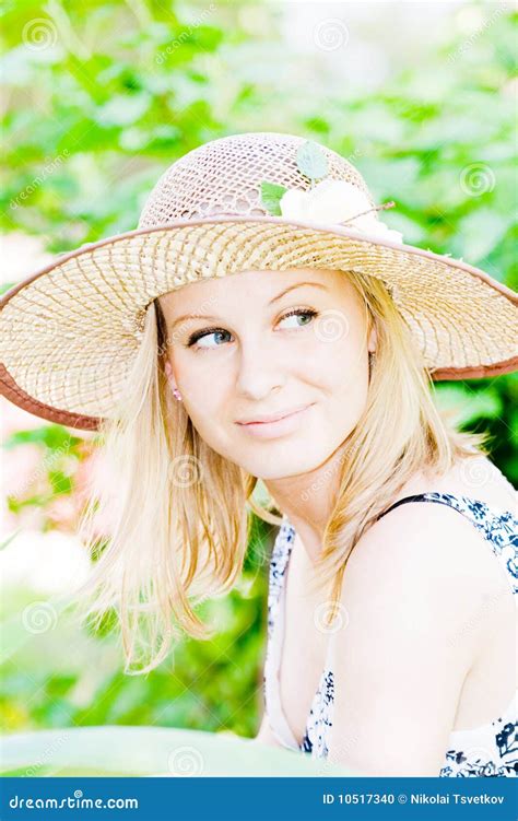 Beautiful Young Lady In The Garden Stock Photo Image 10517340