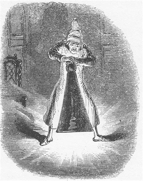 Scrooge Extinguishes The First Of The Three Spirits By John Leech