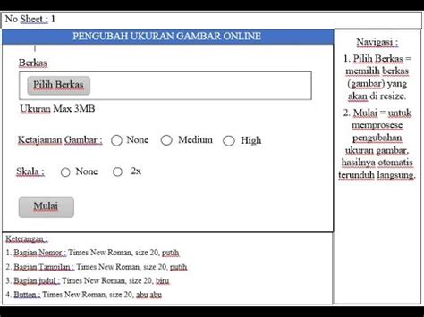 Membuat Lembar Kerja Tampilan Screen Design Work Sheet Youtube