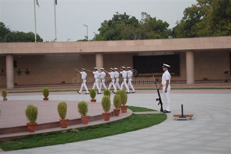 Delhi India March 3 2020 Soldiers Participating In The Retreat