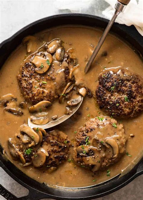 Salisbury Steak With Mushroom Gravy Recipetineats