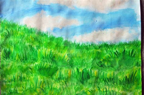 Watercolor Practice Grass By Flamingserpent On Deviantart