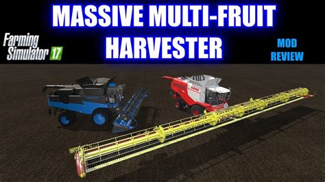 Farming Simulator 17 Massive Multi Fruit Harvester Mod Review Youtube