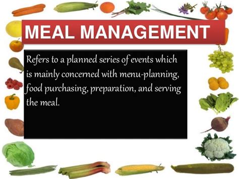 The Benefits Of Meal Management