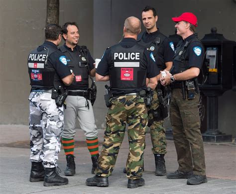 For The 1st Time In Years Montreal Police Back In Regulation Pants