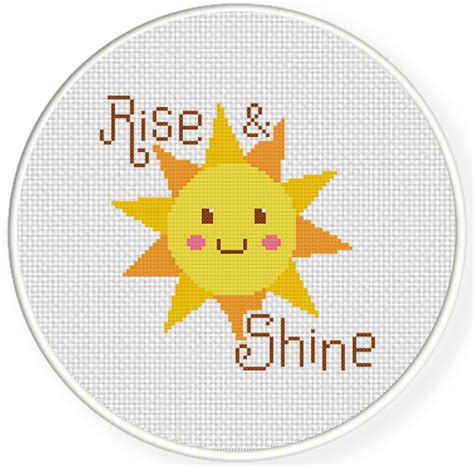 Rise And Shine Cross Stitch Pattern Daily Cross Stitch