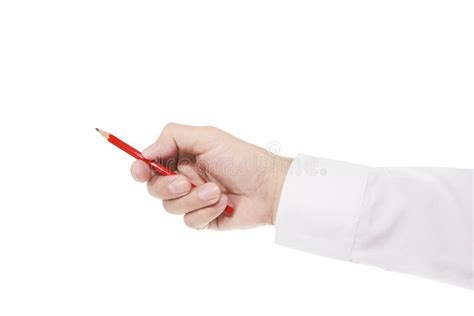 Hand Holding Pencil Stock Image Image Of Fingers Hand 8572613