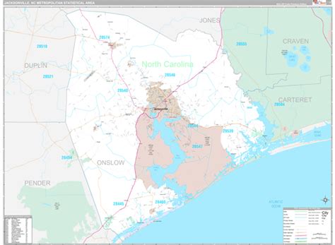 Maps Of Jacksonville Metro Area North Carolina