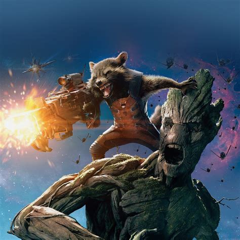 89p13, also known as rocket raccoon is a genetically modified creature. Guardians of the Galaxy wallpapers for iPhone and iPad