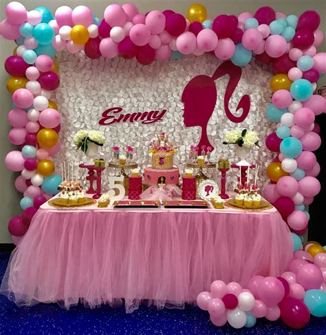 Barbie Birthday Decoration Fiesta De Barbie Fiesta De Cumpleaños De