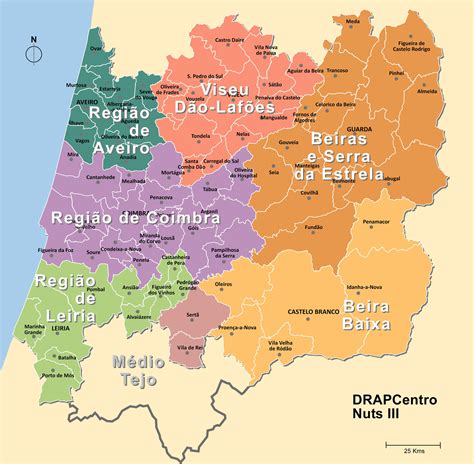 Mapa Regiao Centro Portugal Mapa Mundi
