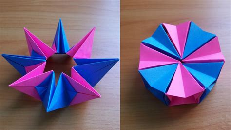 Diy How To Fold An Easy Origami Magic Circle Fireworks Doovi