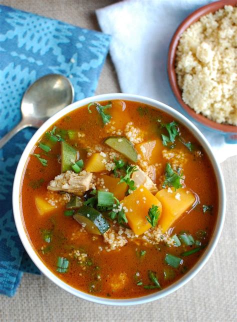 How to make moroccan chicken tagine with butternut chicken marrakesh with jeweled couscous. Moroccan Butternut Chicken Soup Image 2 - A Cedar Spoon