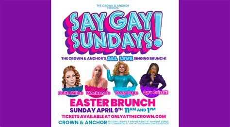 Say Gay Sunday Easter Brunch Ptownie