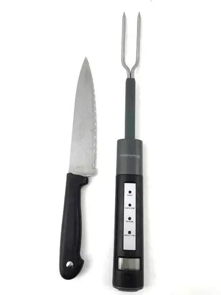 Brookstone Digital Bbq Fork And Thermometer And Jesco Master Cut Chefs