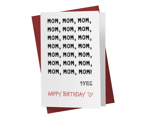 Buy Funny Birthday Card For Mom Witty Mother Anniversary Card