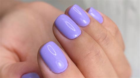 digital lavender nails are the manicure trend that proves pastels are ultra wearable