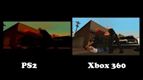 Gta San Andreas Xbox 360 Vs Ps2 Comparison San Andreas Hd 720p