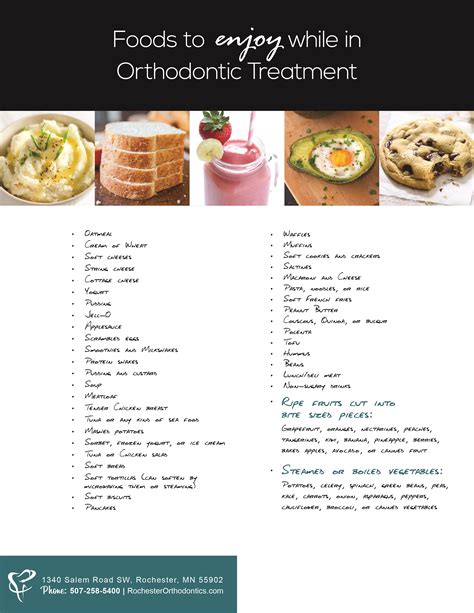 Not only are they less likely to damage your braces, they are also less likely to cause pain on some foods like hard vegetables can still be eaten, but they should be steamed until they are soft and easy to bite. Eating with Braces. Click the link to find out more!