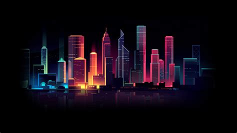 Futuristic Neon City Wallpaper 4k Download Steampunk City Wallpaper